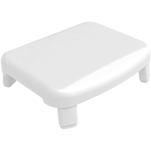 Bad-Stufe BISCHOF "Easy Step", weiß, B:42cm H:11cm T:34cm, Kunststoff, Fußtritte, Belastbarkeit bis 150Kg, hohe Standsicherheit.