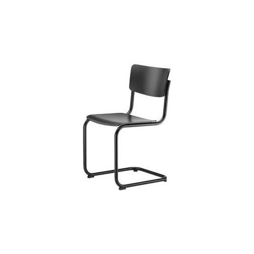 THONET S 43 Freischwinger Buche schwarz matt