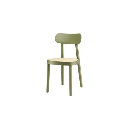 THONET 118 Holzstuhl Buche olivgrün gebeizt