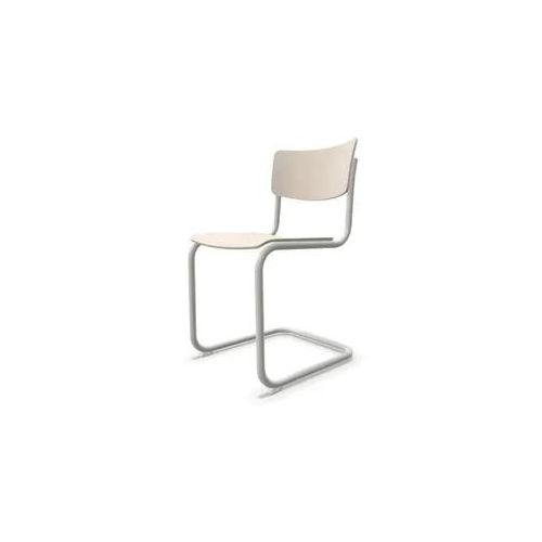 THONET S 43 Freischwinger Buche weiß lasiert