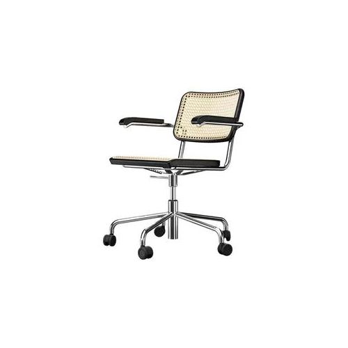 THONET S 64 VDR Drehstuhl Buche schwarz gebeizt