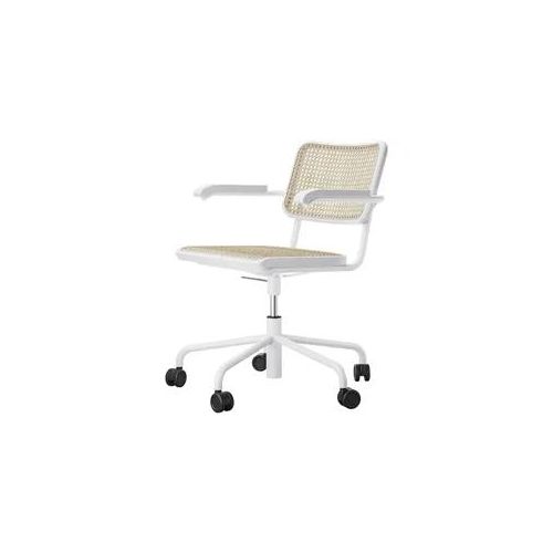THONET S 64 VDR Drehstuhl Buche weiß lasiert
