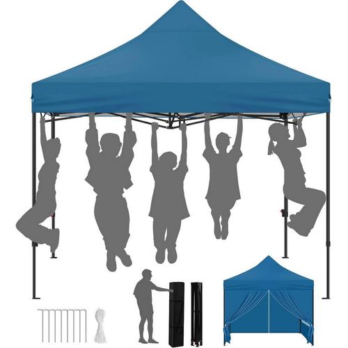 Rootz faltbare Gartenlaube - Pavillon für draußen - Pop Up Überdachung - UV Schutz - 289cm x 330cm x 289cm