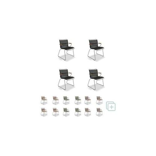 Houe CLICK Dining Chair mit Bambusarmlehnen 4er Set