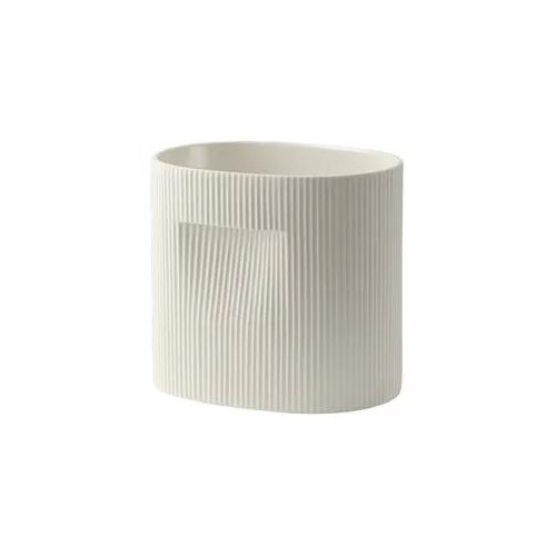 Muuto Ridge Pflanzentopf, höhe 24 cm, off white