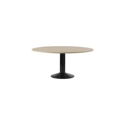 Muuto Midst Tisch, Ø 160 cm, eiche geölt / schwarz