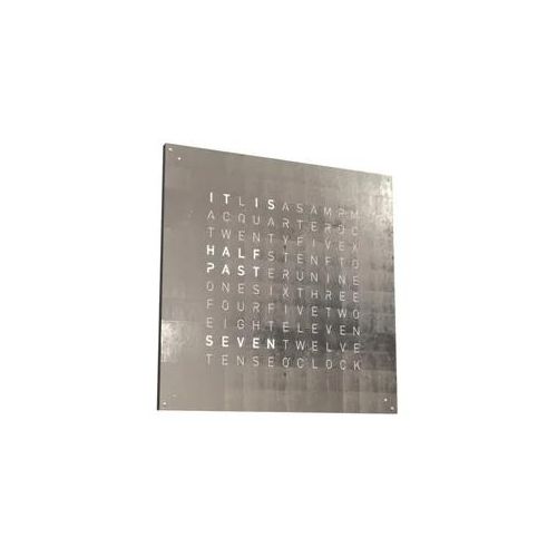 QLOCKTWO Earth 90 RAL 9005 Black Creator ́s Edition Platinum Englisch