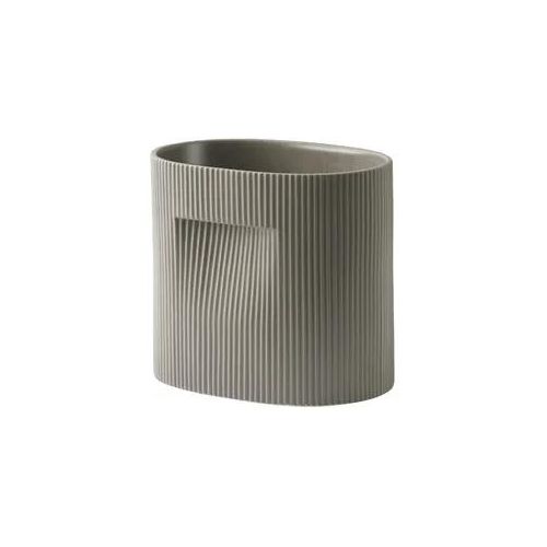 Muuto Ridge Pflanzentopf, höhe 24 cm, taupe