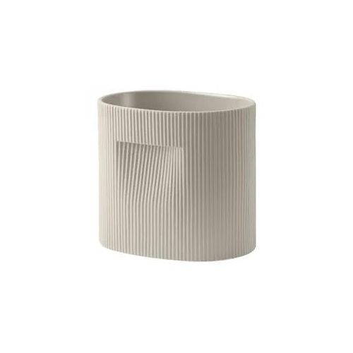 Muuto Ridge Pflanzentopf, höhe 24 cm, beige