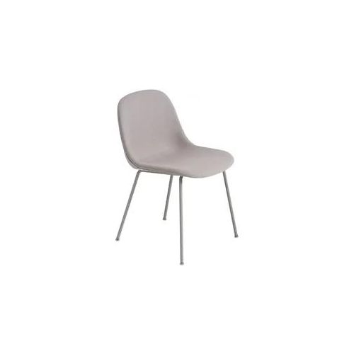 Muuto Fiber Side Chair, tube base, twill weave 620 / grau