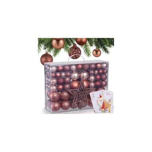 Weihnachtskugeln Braun