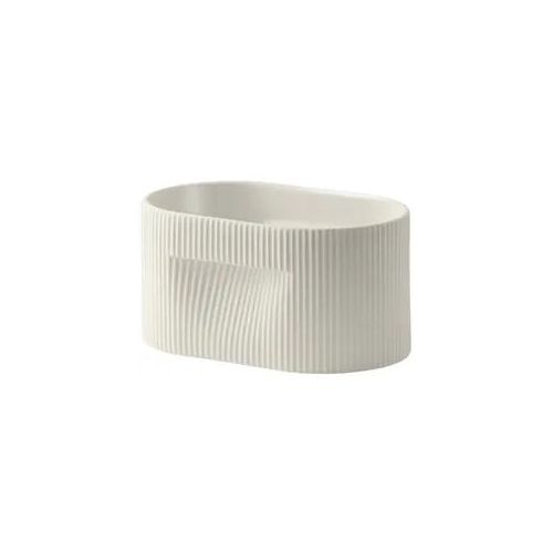 Muuto Ridge Pflanzentopf, höhe 13 cm, off white