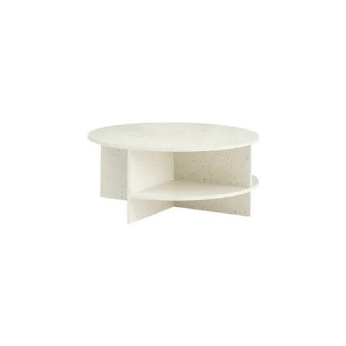 Muuto Halves Couchtisch, Ø 85 cm, off-white terrazzo