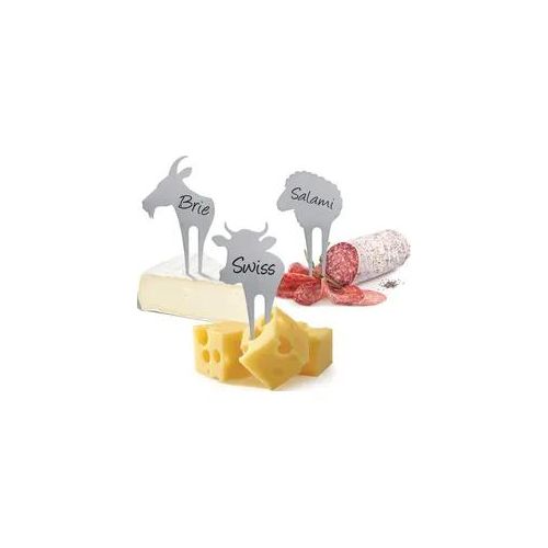 Partyspieße SWISSMAR "Käsepicks", silber, Edelstahl, Spieße, Grillspieße, (Käsespießer) aus Edelstahl