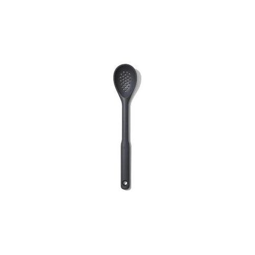 Schaumlöffel OXO GOOD GRIPS, grau, B:6cm, Silikon, Kochlöffel, Silikon