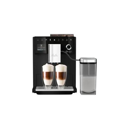 MELITTA Kaffeevollautomat "CI Touch F630-111", schwarz (frosted schwarz), B:25,5cm H:35,2cm T:47,5cm, Kaffeevollautomaten, silber, 10 Kaffeerezepte, 2-Kammern-Bohnenbehäl., One Touch Bedienung, Kaffeevollautomat