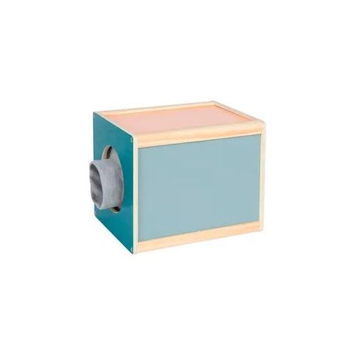 Lernspielzeug SMALL FOOT "Fühlbox „Sensory“", blau, Lernspielzeug, KinderB:25cm H:20cm L:20cm, Holz, B:25cm H:20cm L:20cm