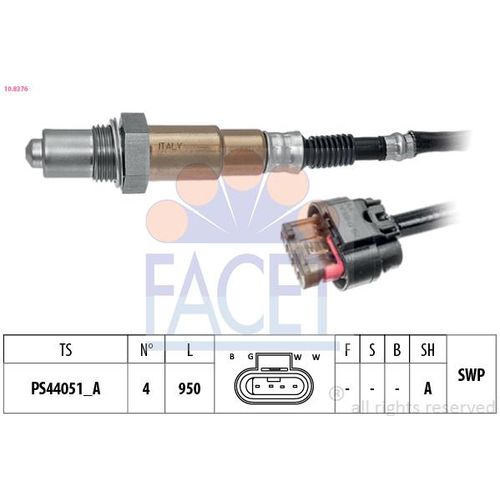 FACET Lambdasonde Made in Italy - OE Equivalent 108376 für Ford