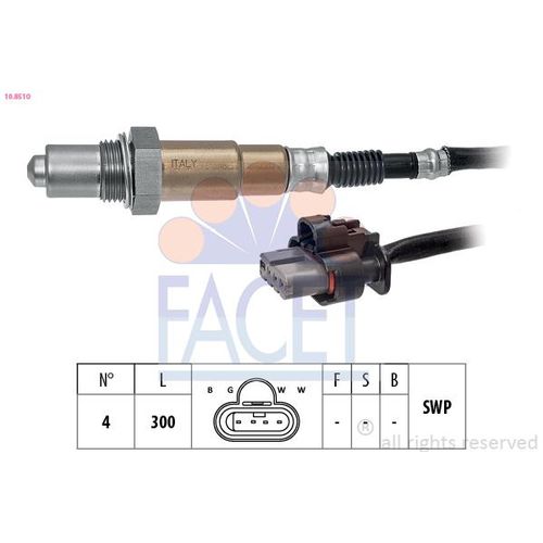 FACET Lambdasonde Made in Italy - OE Equivalent 108510 für Ford