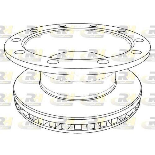 ROADHOUSE nsx124120 Vorderachse belüftet 386mm 45mm
