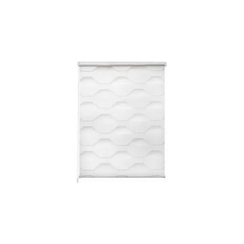 Doppelrollo K-HOME "Doppelrollo Trapez" Gr. 2, weiß (weiß, weiß), B:45cm H:150cm, Polyester, Rollos