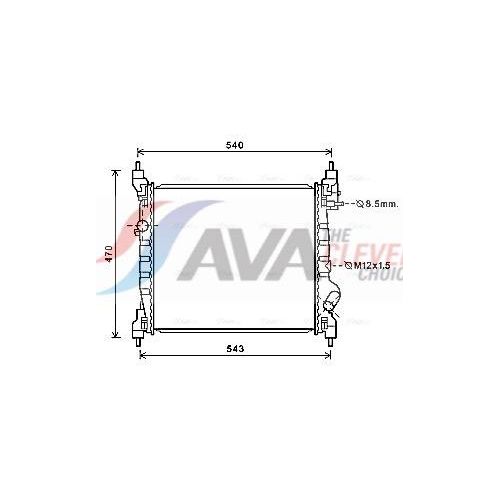 AVA QUALITY COOLING Kühler, Motorkühlung dwa2141 für CHEVROLET