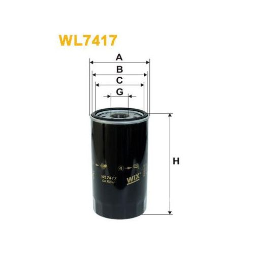 WIX FILTERS Ölfilter wl7417