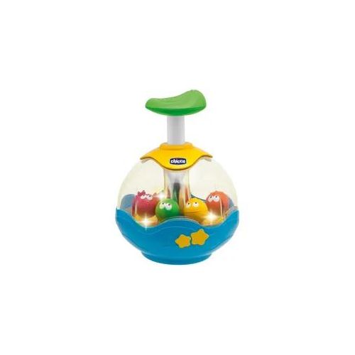 Tierkreisel CHICCO "Aquarium", blau (blau, gelb), Kreisel, KinderH:20cm Ø:15cm, mit Licht & Sound, H:20cm Ø:15cm