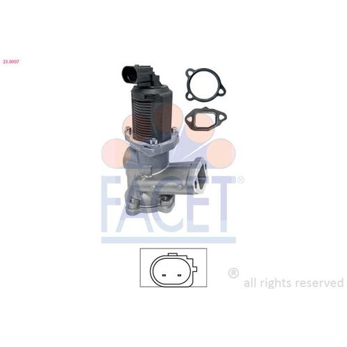 FACET AGR-Ventil Made in Italy - OE Equivalent 230007 für Opel Ford Fiat LANCIA GM Vaughall Suzuki