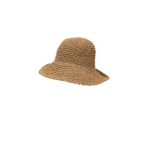 Strohhut CAPELLI NEW YORK, Damen, taupe, Stroh, Hüte Strohhut, mit handgefertigter Struktur