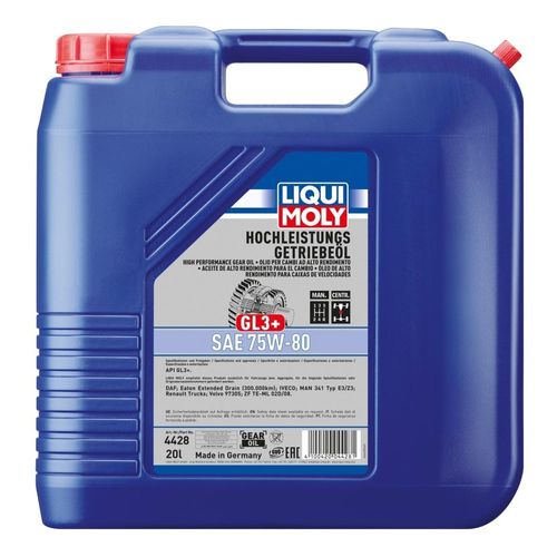 LIQUI MOLY Getriebeöl Hochleistungs-Getriebeöl (GL3+) SAE 75W-80 [20L] 4428 20l