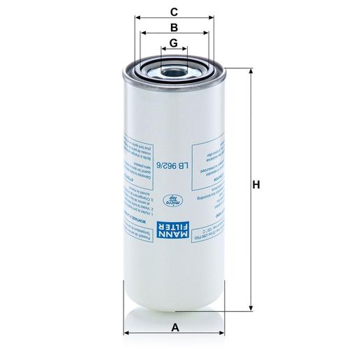 MANN-FILTER Filter, Drucklufttechnik lb9626