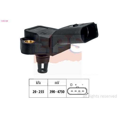 EPS Luftdrucksensor, Höhenanpassung 1993188 für VW