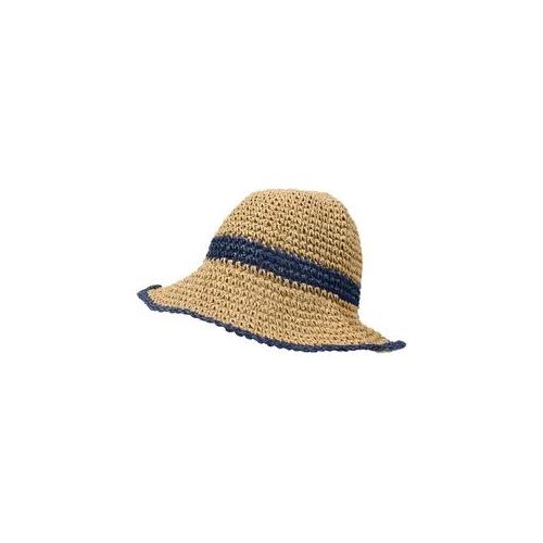 Strohhut CAPELLI NEW YORK, Damen, dk natural, navy, Stroh, Hüte Strohhut, mit zweifarbiger Optik