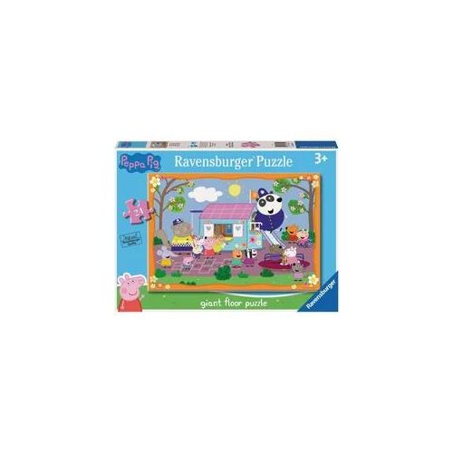 Puzzle RAVENSBURGER "Peppa Pigs Clubhouse", bunt, Puzzles, KinderB:69cm H:49cm, Pappe, Motiv, Made in Europe, B:69cm H:49cm