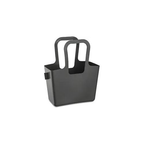 Einkaufsshopper KOZIOL "TASCHELINO Tasche", nature ash grau, B:32,7cm H:38,6cm T:13cm, Kunststoff, Einkaufskörbe, Einkaufsshopper