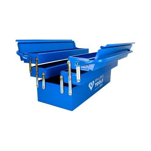 BRILLIANT TOOLS Werkzeugkasten Metall-Werkzeugkasten, klappbar bt150800