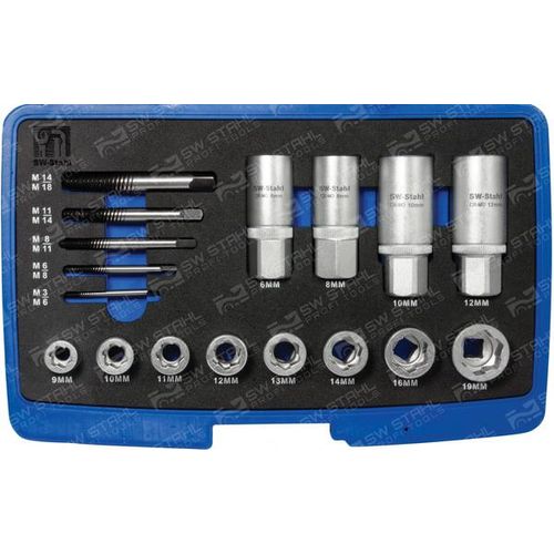 SWSTAHL Ausdrehwerkzeugsatz, Stehbolzen 04166l
