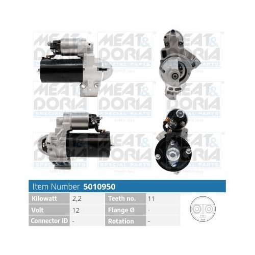 MEAT & DORIA Starter 5010950 für BMW