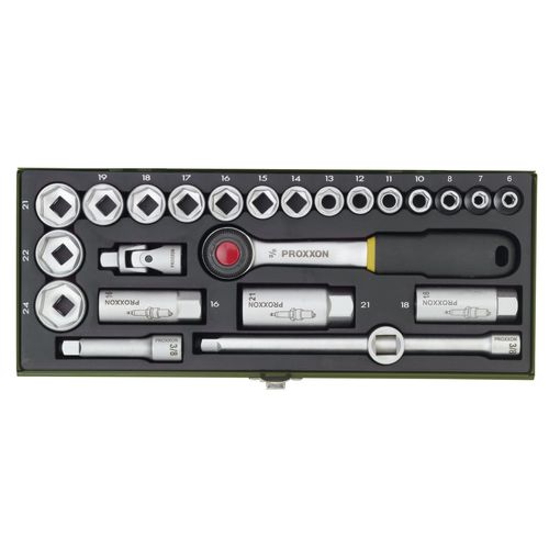 PROXXON Steckschlüsselsatz 3/8 Zoll (24-tlg.) 23110