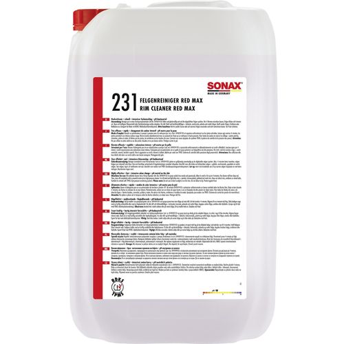 SONAX Felgenreiniger FelgenReiniger Red Max [25 l] 02317050 25l