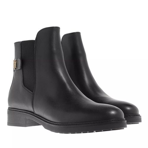 Tommy Hilfiger TH Leather Flat Boot FW0FW06749BDS (38/black)