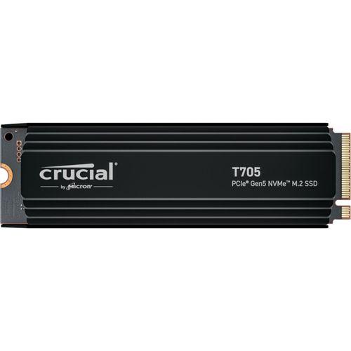 Crucial T705 Hs Gen5 2tb Ssd M.2 Durchsichtig Durchsichtig One Size