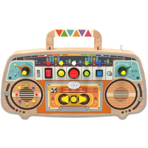 2Kids Toys Activity Board Wooden FM Radio activity speelgoed 12m+ 1 st
