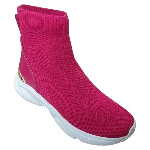 Michael Kors - Logo Sneaker für Damen, Ökologisches Leder NA172 (37 EU) (Pink)