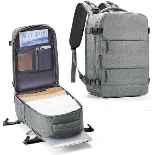 Reiserucksack 40x20x25 Unter Sitzplatz Laptop Tasche Schwarz