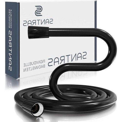 Schwarzer 150m Duschschlauch mit Durchflussbegrenzer