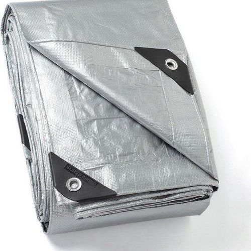 Wasserdichtes 6x10m Silber Polyestervlies, 120g/m², reißfest