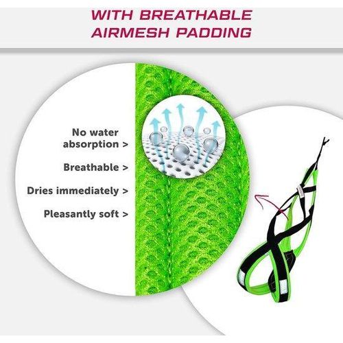 Laufgurt X Back für Canicross und Hundesport schwarz neongrün