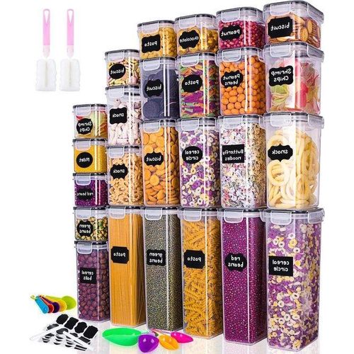 Luftdichte Vorratsdosen 25-teilig, Küchen-Organizer, Kunststoff